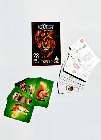Настільна гра "Quest. Animals" Danko Toys (143948538)