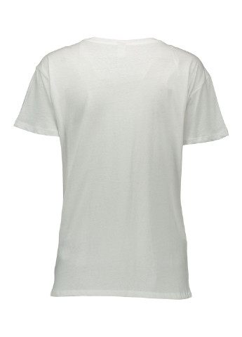 Белая летняя футболка с коротким рукавом Piazza Italia