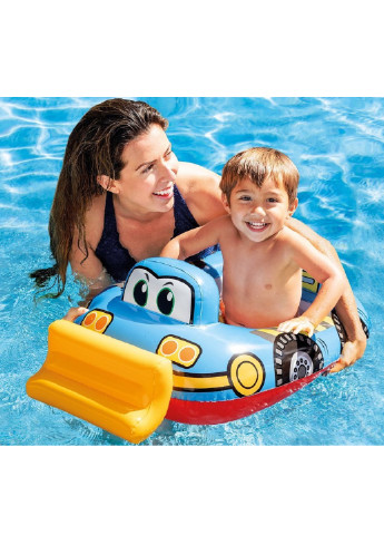 Дитячий надувний круг ходунки плотик з ніжками екскаватор для дітей від 1 року для безпечного купання басейну (52312-Нов) Unbranded (253282685)