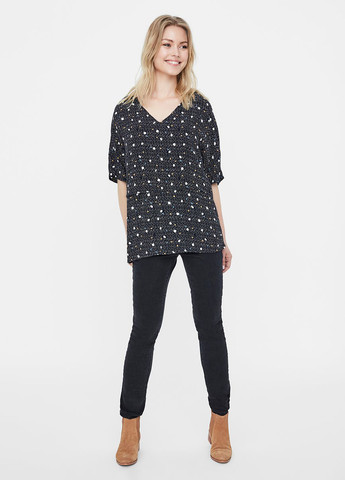 Чорна блуза для годуючих Mamalicious