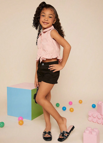 Черные кэжуал шлепанцы SHEIN