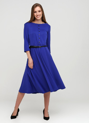 Синя кежуал сукня кльош Ruta-S однотонна