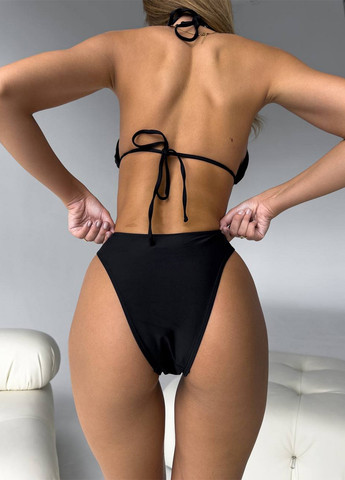 Чорний літній роздільний купальник (ліф, трусики) роздільний NOVA VEGA