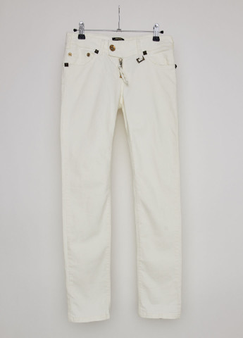 Белые демисезонные со средней талией джинсы Ra-Re
