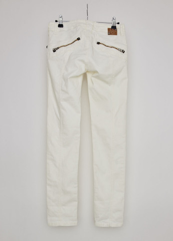 Белые демисезонные со средней талией джинсы Ra-Re