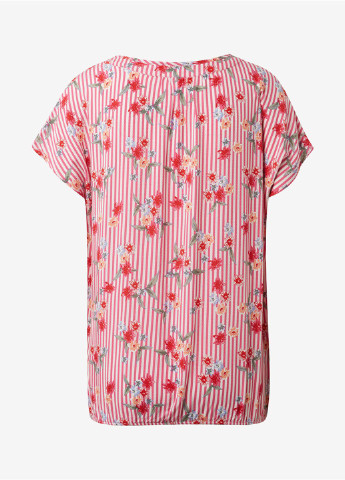 Розовая летняя блуза Tom Tailor