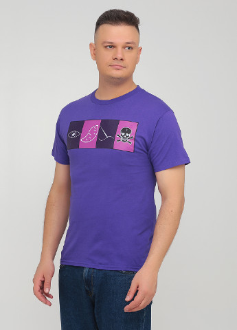 Фіолетова футболка Hanes