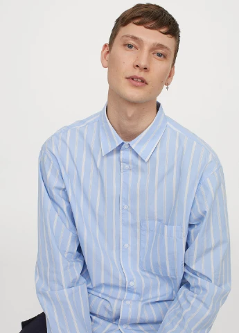 Поло літо,блакитний в білу смужку, H&M (254770108)
