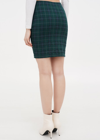 Темно-зеленая кэжуал в клетку юбка House карандаш