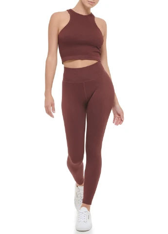 Коричневые демисезонные леггинсы Calvin Klein