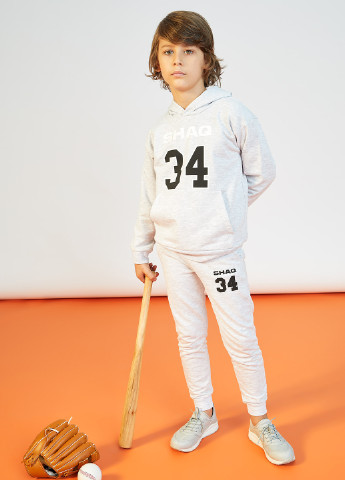Штани Shaquille O'Neal DeFacto Брюки джогери світло-сірі спортивні футер, бавовна