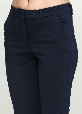 Темно-синие кэжуал демисезонные зауженные брюки Soyaconcept