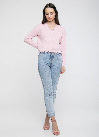 Розовый демисезонный пуловер пуловер Sewel