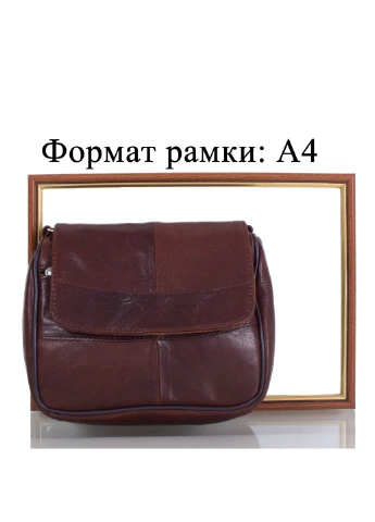 Жіноча шкіряна сумка-почтальонка 20х18х7,5 см TuNoNa (195547077)