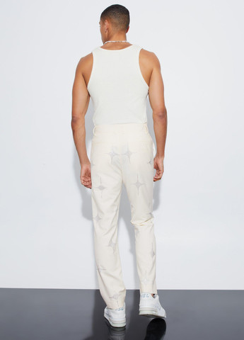 Кремовые нарядные, праздничный летние прямые брюки Boohoo