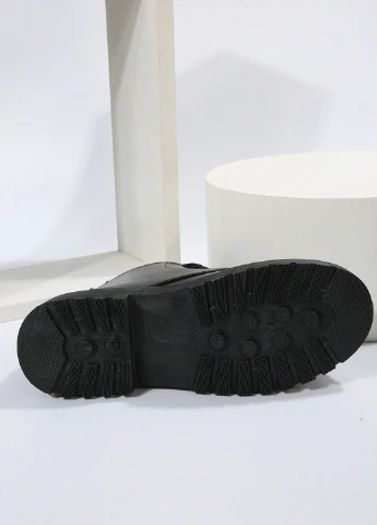 Осенние ботильоны берцы SHEIN без декора из искусственной кожи