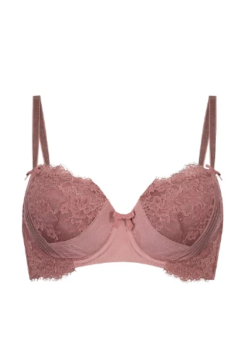 Рожевий бюстгальтер Hunkemoller без кісточок поліамід