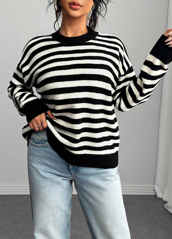 Чорно-білий демісезонний джемпер джемпер SHEIN