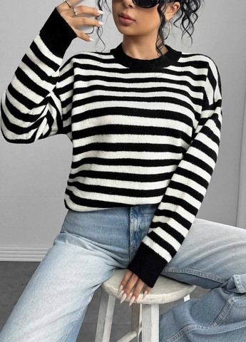 Чорно-білий демісезонний джемпер джемпер SHEIN