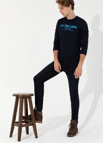 Темно-синий свитшот U.S. Polo Assn. (256992368)
