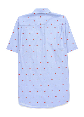 Голубой кэжуал рубашка с рисунком Amazon