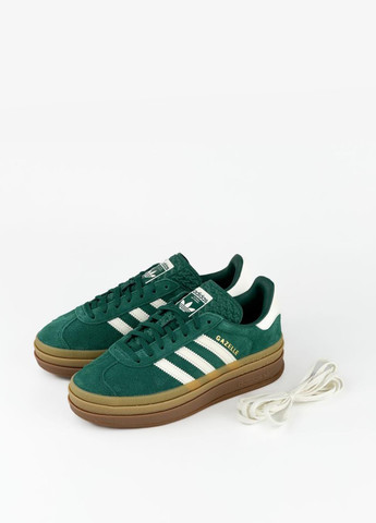 Кроссовки JI0325 adidas Gazelle Bold зелёные демисезоны (317223844)