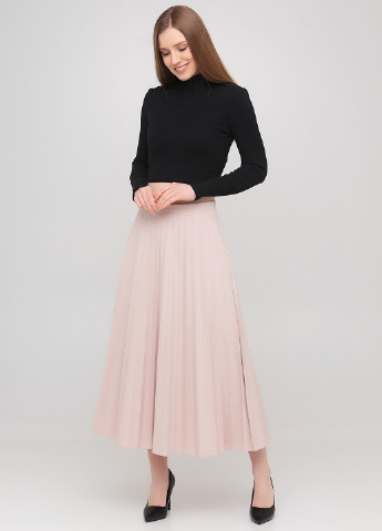 Светло-розовая кэжуал однотонная юбка Grace & Glory плиссе