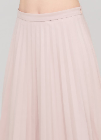 Светло-розовая кэжуал однотонная юбка Grace & Glory плиссе