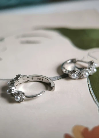 Сережки Silver Flame (350941527)