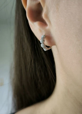 Сережки Silver Flame (350941527)