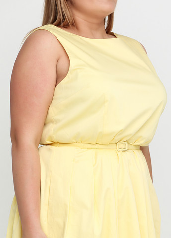 Желтое кэжуал платье Talbots однотонное