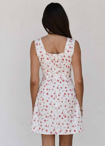 Білий кежуал сукня а-силует SHEIN з квітковим принтом