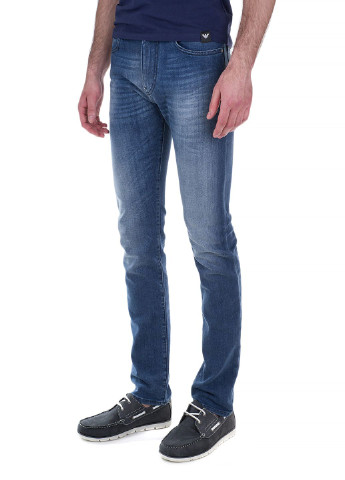 Синие летние джинсы Armani Jeans