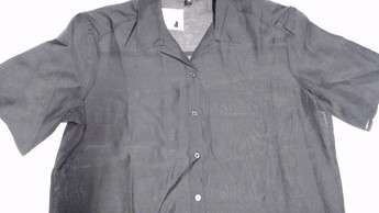 Черная кэжуал рубашка однотонная H&M