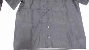 Черная кэжуал рубашка однотонная H&M