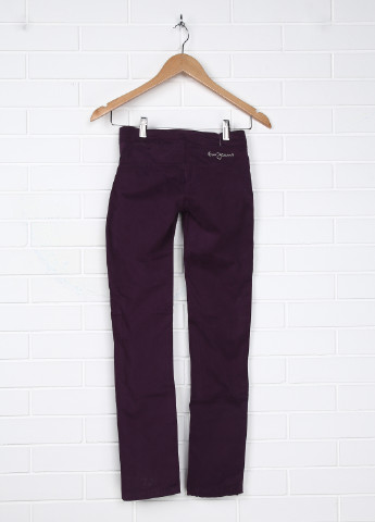 Фиолетовые кэжуал демисезонные зауженные брюки BW