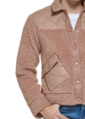 Розово-коричневая демисезонная куртка Calvin Klein