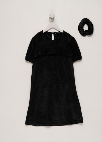 Чорний демісезонний комплект (сукня, резинка) Terranova