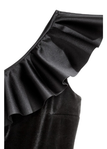 Чорна сукня H&M однотонна