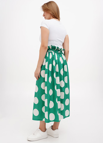 Зеленая кэжуал в горошек юбка Naiif