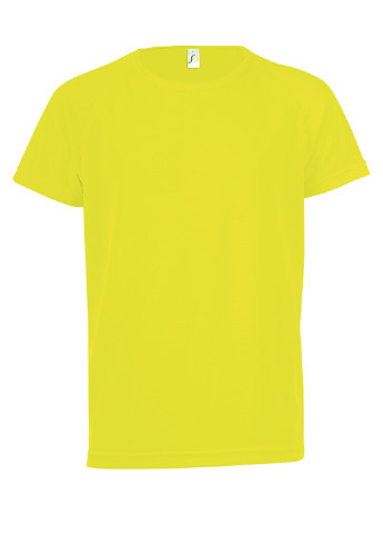 Желтая демисезонная футболка с коротким рукавом Sol's