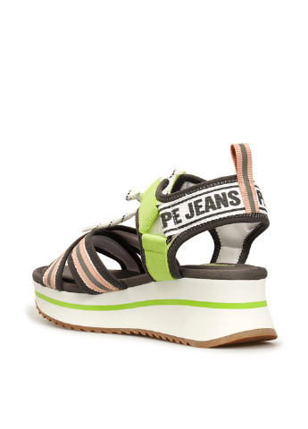 Комбинированные босоножки Pepe Jeans на шнурках