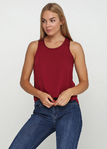 Бордовая летняя блуза Red Label