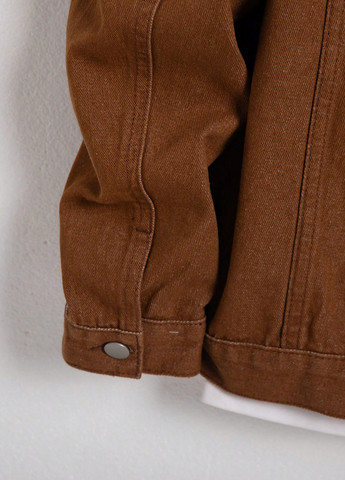 Коричневая демисезонная куртка куртка-пиджак SHEIN