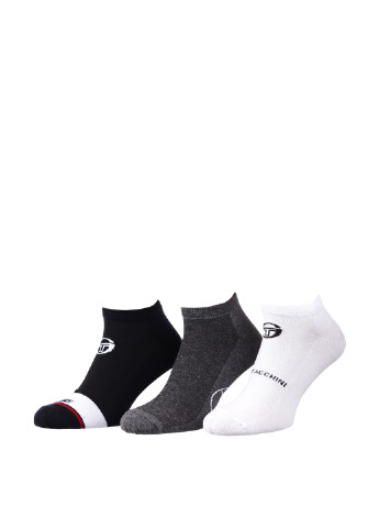 Носки (3 пары) Sergio Tacchini с уплотненным носком логотипы комбинированные спортивные