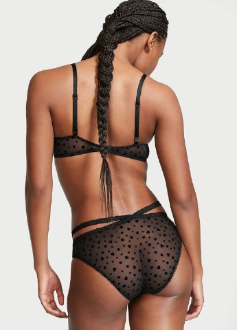 Черный демисезонный комплект (бюстгальтер, трусики) Victoria's Secret