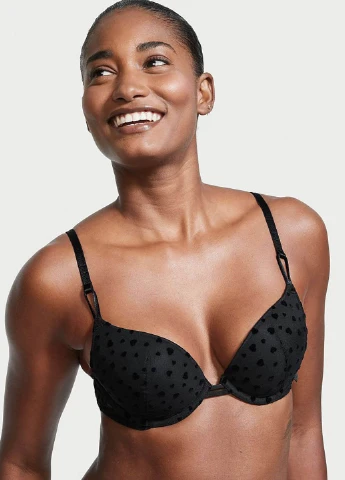 Черный демисезонный комплект (бюстгальтер, трусики) Victoria's Secret