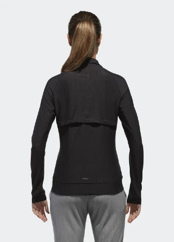 Черная демисезонная куртка adidas