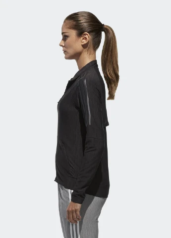 Черная демисезонная куртка adidas