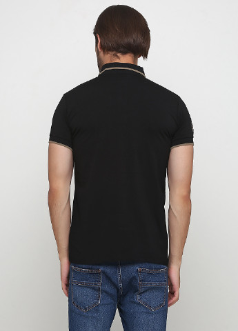 Черная футболка-поло для мужчин Golf с надписью